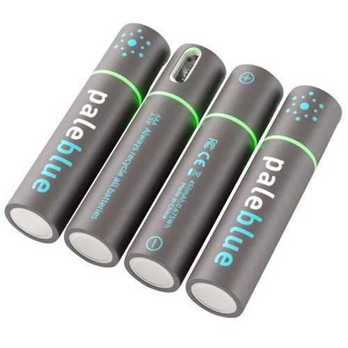 Paleblue USB Rechargeable AAA Batteries - 4Pack